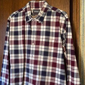 Mens Flannel Long Sleeve Dress Shirt